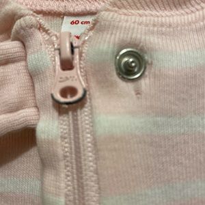 Hanna Andersson zip up play suit